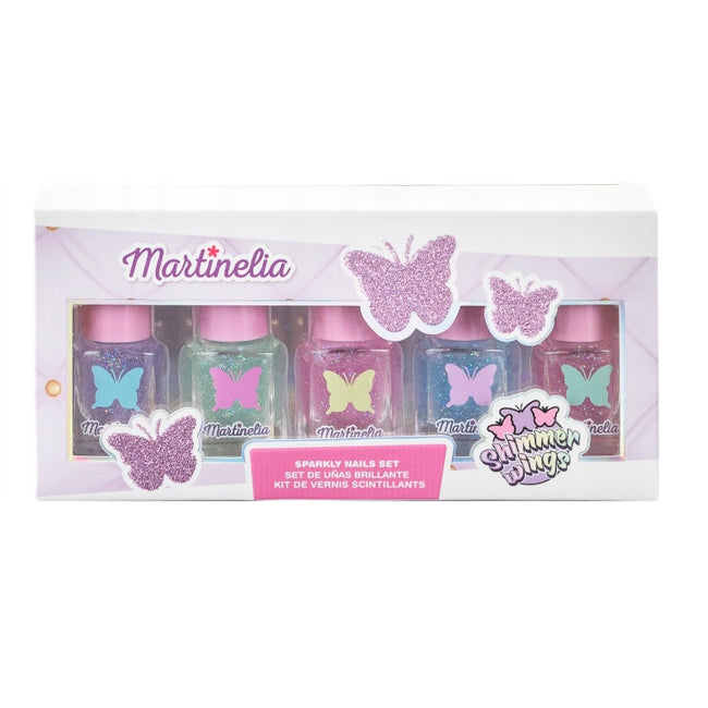 Martinelia Shimmer Wings Nail Polish Set zestaw brokatowych lakierów do paznokci 5szt