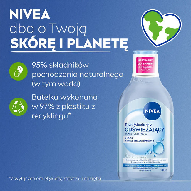 Nivea Odświeżający płyn micelarny do cery normalnej 400ml