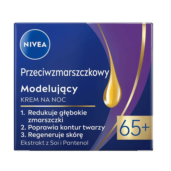 Nivea Przeciwzmarszczkowy modelujący krem na noc 65+ 50ml