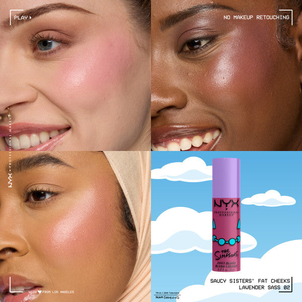NYX Professional MakeUp Saucy Sisters Fat Cheeks róż do policzków w płynie