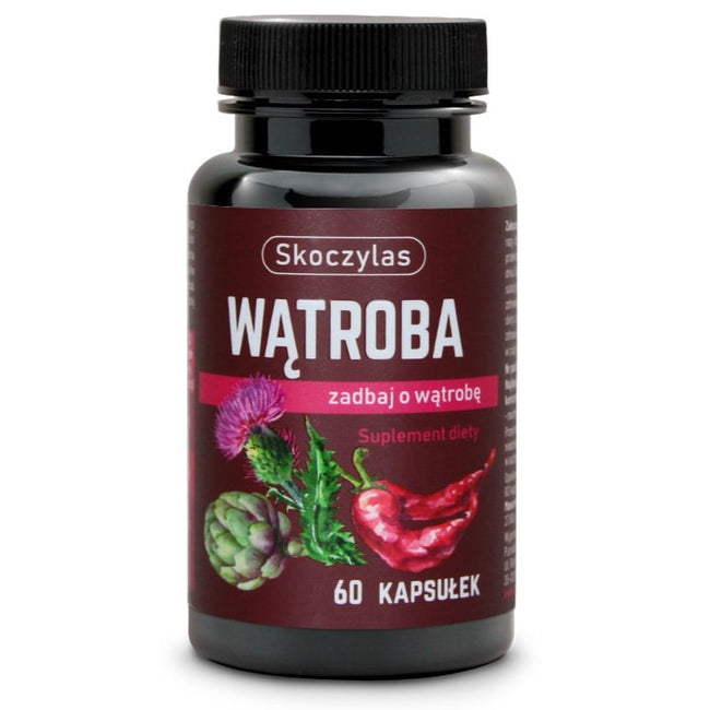 Skoczylas Wątroba ostropest + karczoch + kapsaicyna suplement diety 60 kapsułek