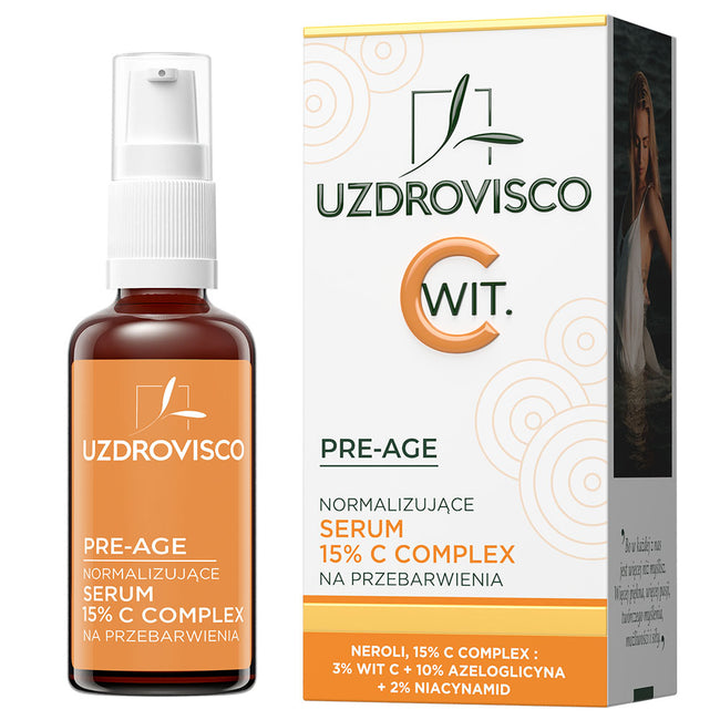 UZDROVISCO Pre-Age normalizujące serum 15% C complex na przebarwienia 30ml