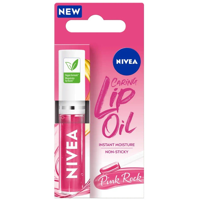 Nivea Caring Lip Oil pielęgnujący olejek do ust Pink Rock 5.5ml