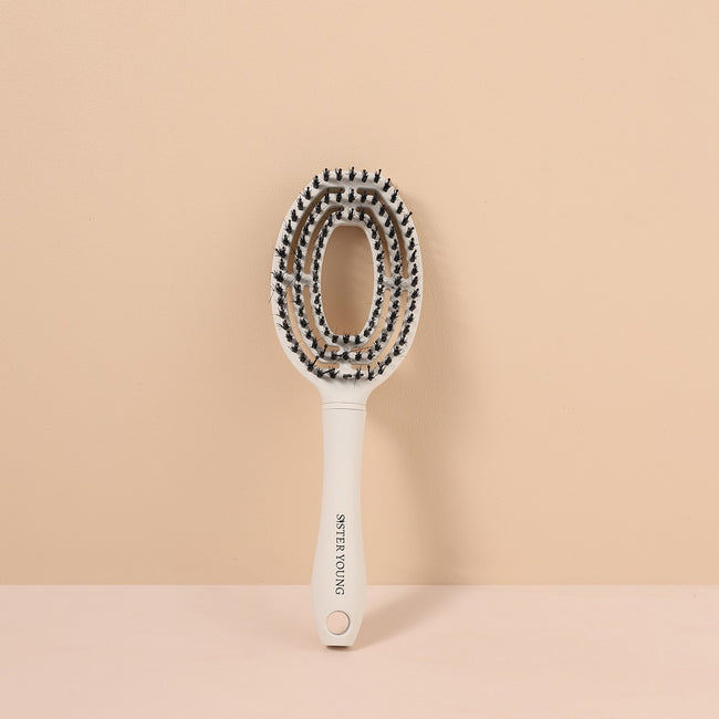 Sister Young Coco Hair Brush szczotka do włosów z włosiem dzika White