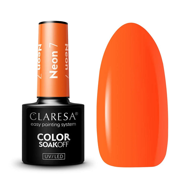 Claresa Color Soak Off UV/LED Neon lakier hybrydowy 5g
