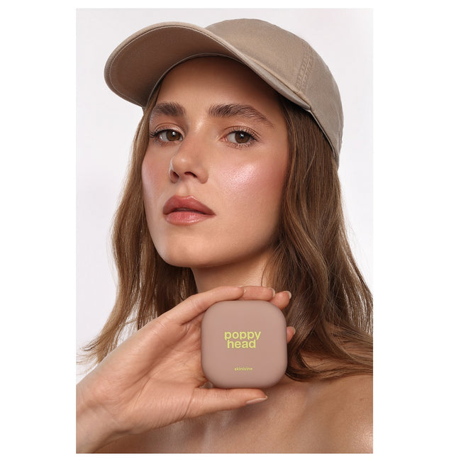 Poppy Head Skinivine prasowany puder utrwalający z efektem blur
