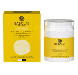 BasicLab Complementis rozświetlająca maska do twarzy szyi i dekoltu Rozjaśnienie i Rewitalizacja 50ml