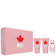 Dsquared2 Wood Pour Femme zestaw woda toaletowa spray 50ml + balsam do ciała 50ml + żel pod prysznic 50ml