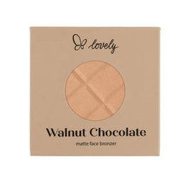Lovely Walnut Chocolate Pressed matowy puder brązujący do twarzy 9g