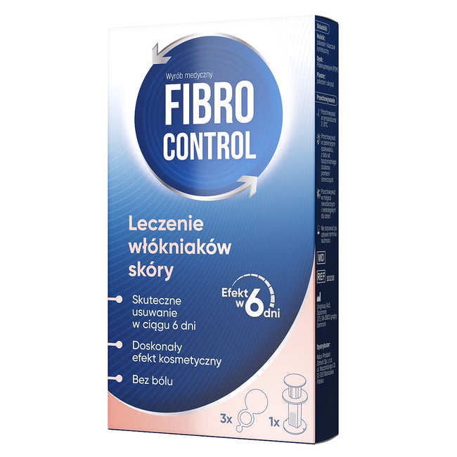 Fibrocontrol Zestaw do usuwania włókniaków 1 aplikator + 3 plastry