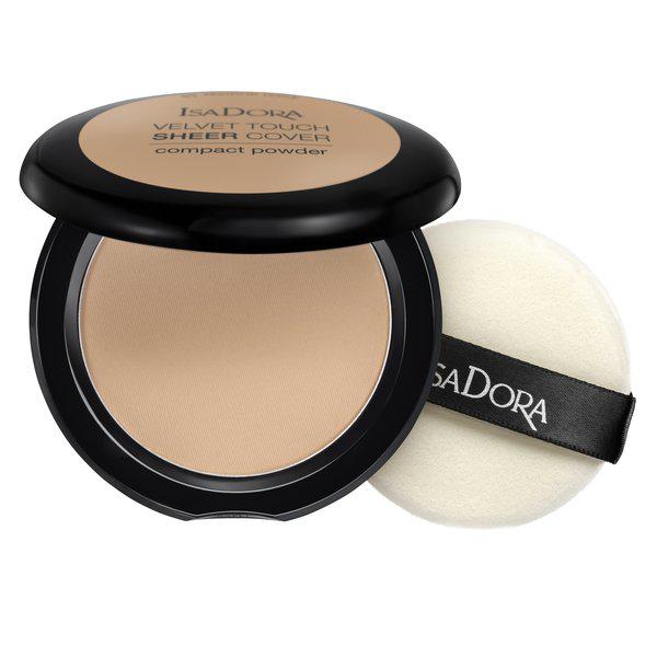 Isadora Velvet Touch Sheer Cover Compact Powder matujący puder prasowany