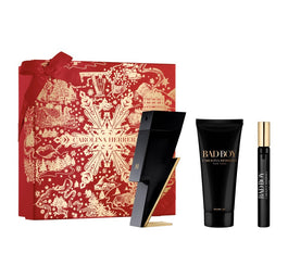 Carolina Herrera Bad Boy zestaw woda toaletowa spray 100ml + żel pod prysznic 100ml + miniatura wody toaletowej 10ml