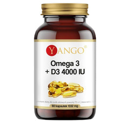 Yango Omega 3 + D3 4000 IU suplement diety 60 kapsułek