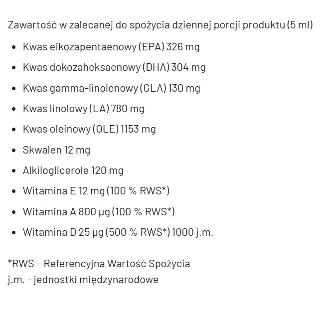LAB ONE N°1 Omega 3-6-9 suplement diety w płynie 150ml