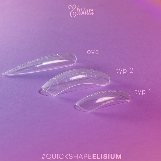 Elisium Quick Shape Nail Form formy do przedłużania paznokci Type1 120 szt.