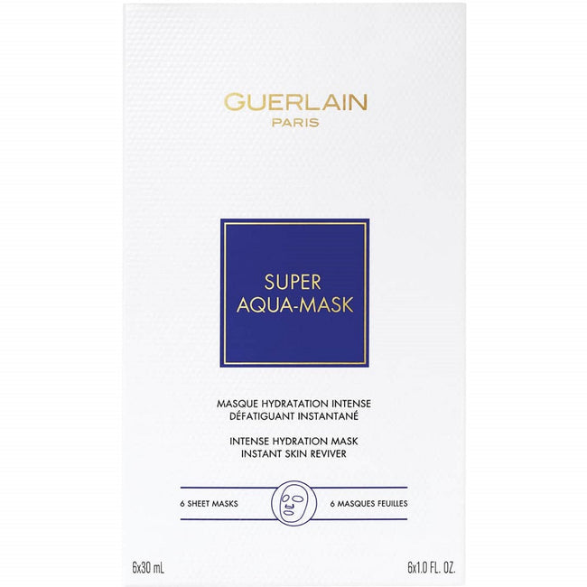 Guerlain Super Aqua-Mask intensywnie nawilżająca maseczka w płachcie 6x30ml