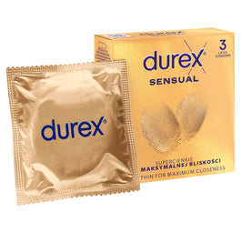 Durex Sensual super cienkie prezerwatywy lateksowe 3szt
