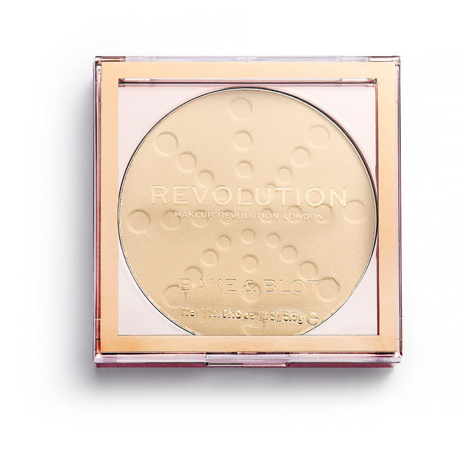 Makeup Revolution Bake & Blot matujący puder prasowany w kamieniu