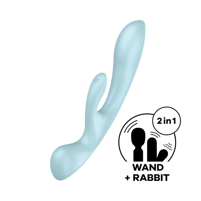 Satisfyer Triple Oh wielofunkcyjny wibrator Light Blue