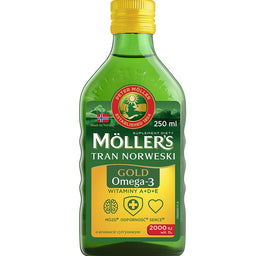 Möller's Gold Tran Norweski suplement diety Cytrynowy 250ml