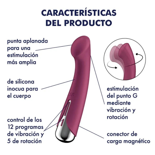 Satisfyer Spinning G-Spot 1 obrotowy wibrator punktu G Red