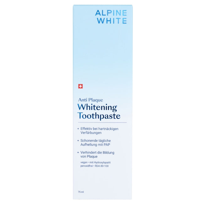 Alpine White Whitening Toothpaste Anti Plaque wybielająca pasta przeciw płytce nazębnej 75ml