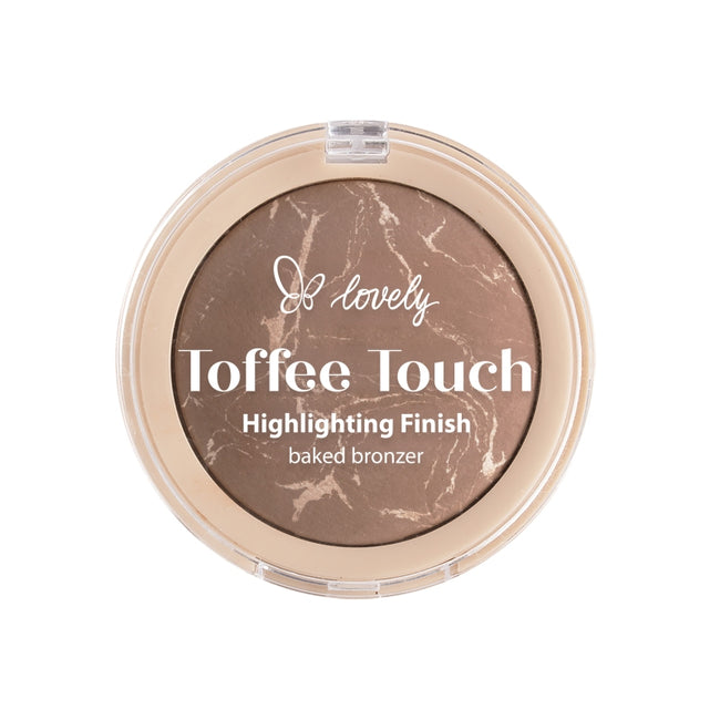 Lovely Toffee Touch Highlighting Finish Baked Powder wypiekany bronzer do twarzy i ciała 01 9g