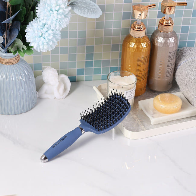 Sister Young Ovia Hair Brush szczotka do włosów z włosiem dzika Blue