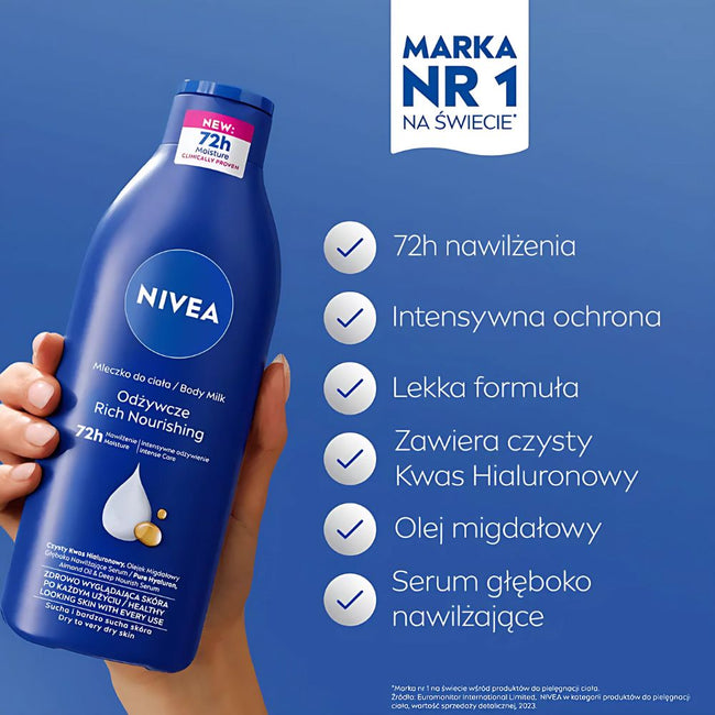 Nivea Odżywcze mleczko do ciała 400ml