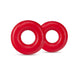 Blush Stay Hard Donut Rings Oversized opaski erekcyjne na penisa Red 2szt