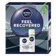 Nivea Men Feel Recovered zestaw pianka do golenia 200ml + balsam po goleniu 100ml