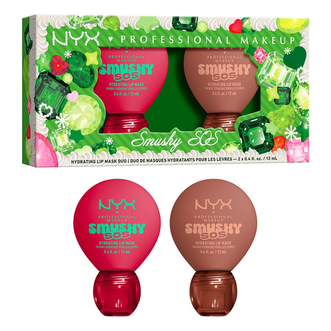 NYX Professional MakeUp Smushy SOS Duo zestaw nawilżających maseczek do ust 2x12ml