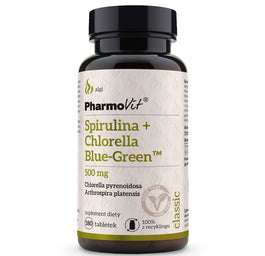 Pharmovit Spirulina + Chlorella Blue-Green suplement diety 180 tabletek