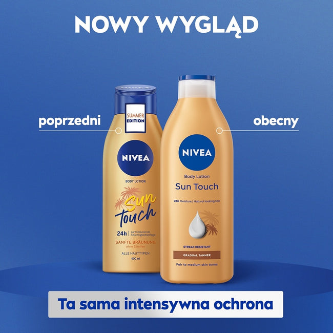 Nivea Sun Touch Brązujący balsam do ciała 400ml