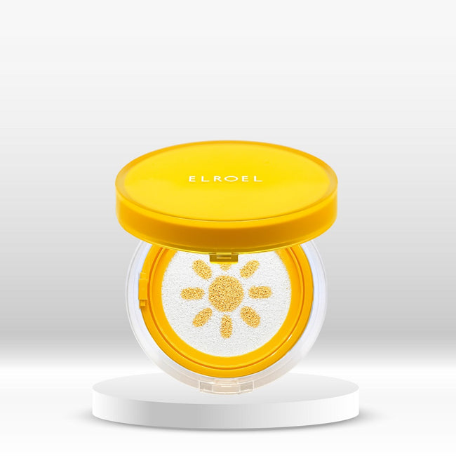 Elroel Pang Pang Yellow Sun Cushion Plus krem przeciwsłoneczny do twarzy w formie poduszeczki SPF50+ 15g