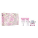 Versace Bright Crystal zestaw woda toaletowa spray 50ml + żel pod prysznic 50ml + balsam do ciała 50ml