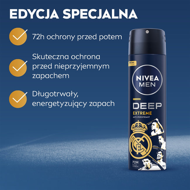 Nivea Men Deep Sport antyperspirant spray 150ml