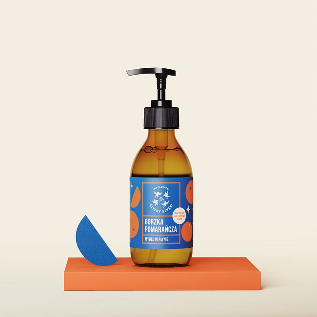 Mydlarnia Cztery Szpaki Naturalne mydło w płynie Gorzka Pomarańcza 300ml