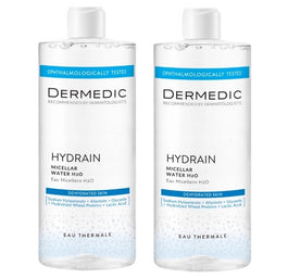 DERMEDIC Hydrain płyn micelarny H20 2x500ml