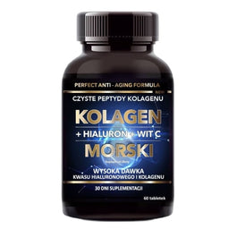 Intenson Kolagen morski + Hialuron + Witamina C suplement diety 60 tabletek