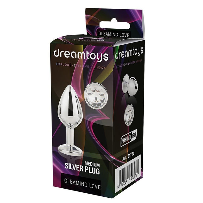 Dream Toys Gleaming Love Medium Silver Plug korek analny M