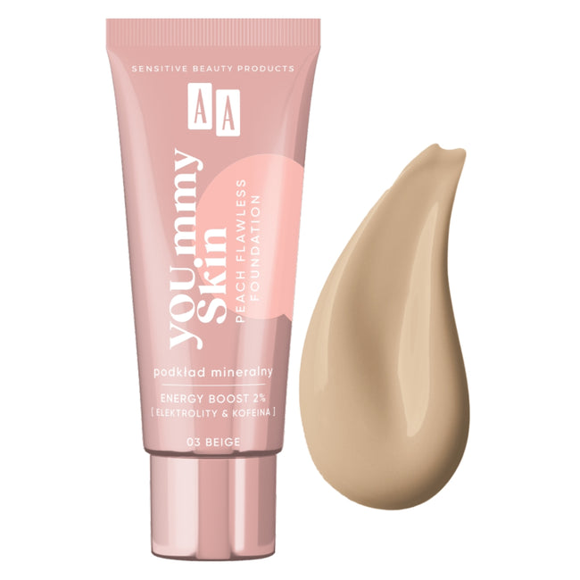 AA YOU.mmy Skin Peach Flawless Foundation podkład mineralny 30ml