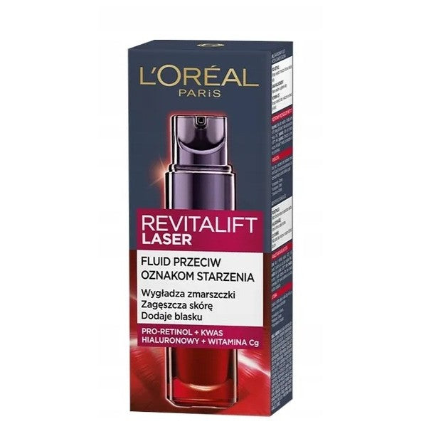 L'Oreal Paris Revitalift Laser przeciwzmarszczkowy fluid do twarzy z pro-retinolem 30ml