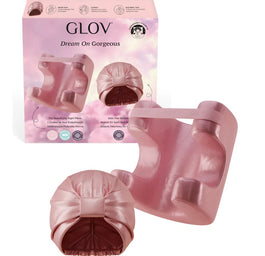 Glov Dream On Gorgeous zestaw satynowy czepek do włosów + upiększająca poduszka nocna