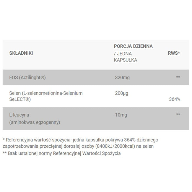 Progress Labs Selen organiczny 200mcg suplement diety 120 kapsułek