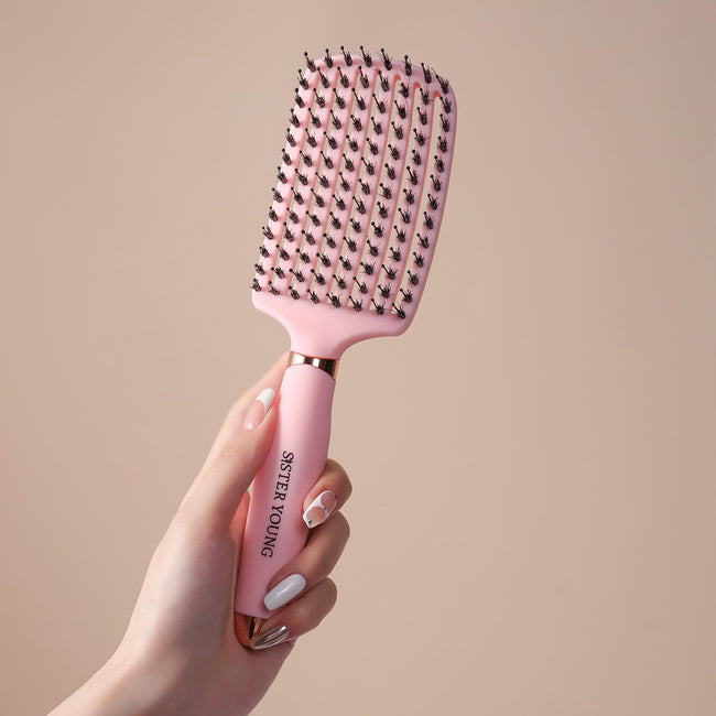 Sister Young Ovia Hair Brush szczotka do włosów z włosiem dzika Pink