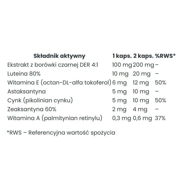Big Nature Vision Guard suplement diety 60 kapsułek