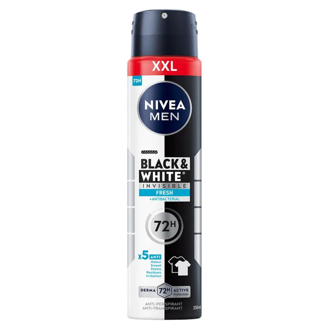 Nivea Men Black&White Invisible Fresh antyperspirant spray 250ml