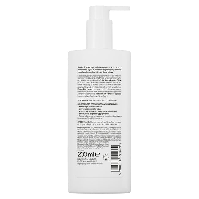 BIOVAX Trychologic Siwienie szampon do włosów i skóry głowy 200ml
