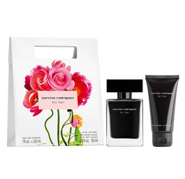 Narciso Rodriguez For Her zestaw woda toaletowa spray 30ml + balsam do ciała 50ml